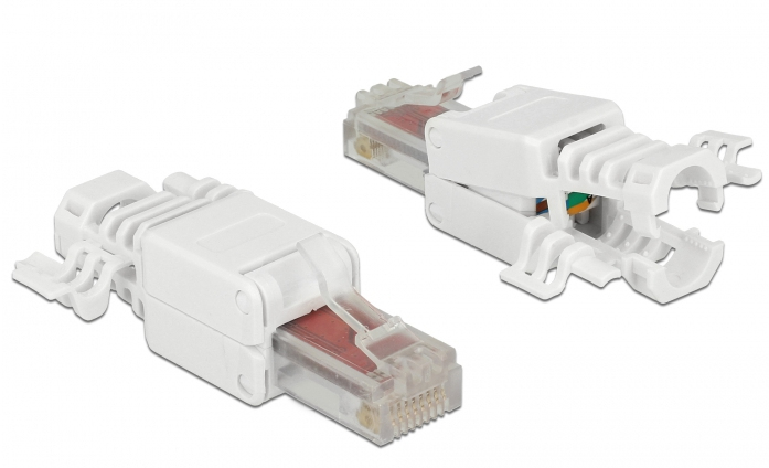 Image of DeLOCK 86416 wire connector RJ-45 White