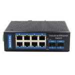 Wantec 3407 netwerk-switch Gigabit Ethernet (10/100/1000) Zwart, Blauw