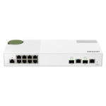 QNAP QSW-M2108-2C netwerk-switch Managed L2 2.5G Ethernet (100/1000/2500) Grijs, Wit