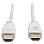 Tripp Lite P568-003-WH High-Speed HDMI Cable (M/M) - 4K, Gripping Connectors, White, 3 ft. (0.9 m)