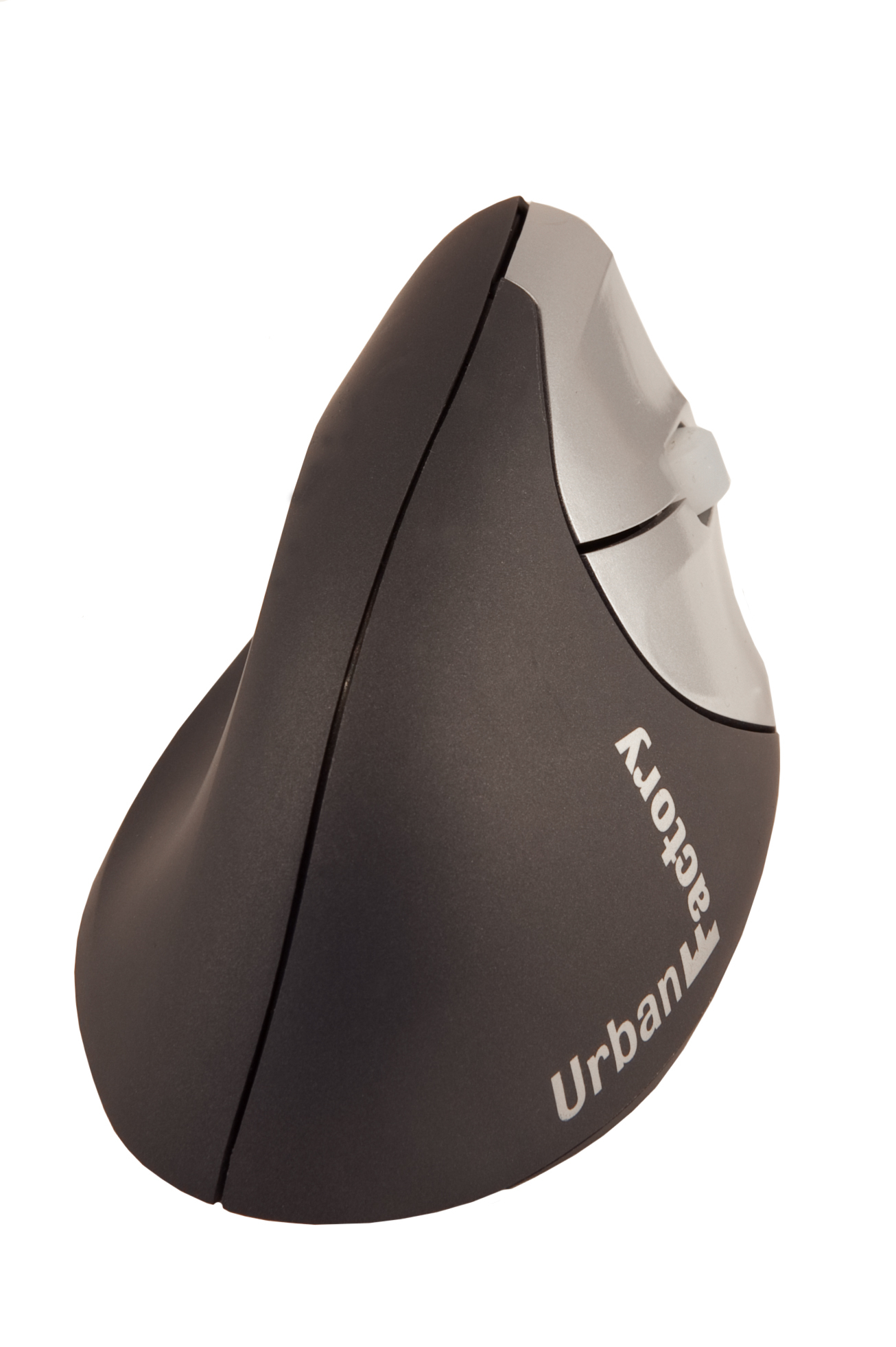 Urban Factory Ergo Mouse EMR20UF-V2 - Souris - ergonomique - pour droitiers - optique - 4 boutons - sans fil - 2.4 GHz - récepteur sans fil USB - noir