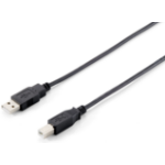 Equip USB 2.0 Type A to Type B Cable, 3.0m , Black