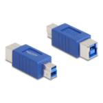 DeLOCK 67229 tussenstuk voor kabels USB Type-B Blauw