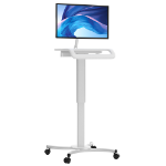 CTA Digital QPAD-HRSWV multimedia cart/stand White Flat panel Multimedia stand