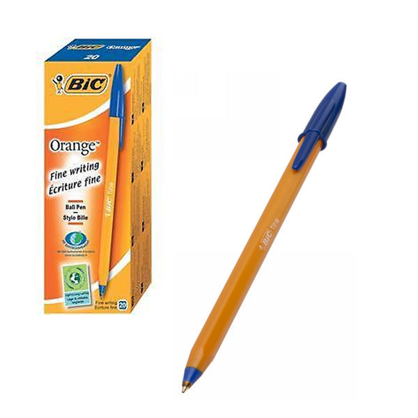 Image of BIC Orange Fine Blue Stick ballpoint pen 20 pc(s)