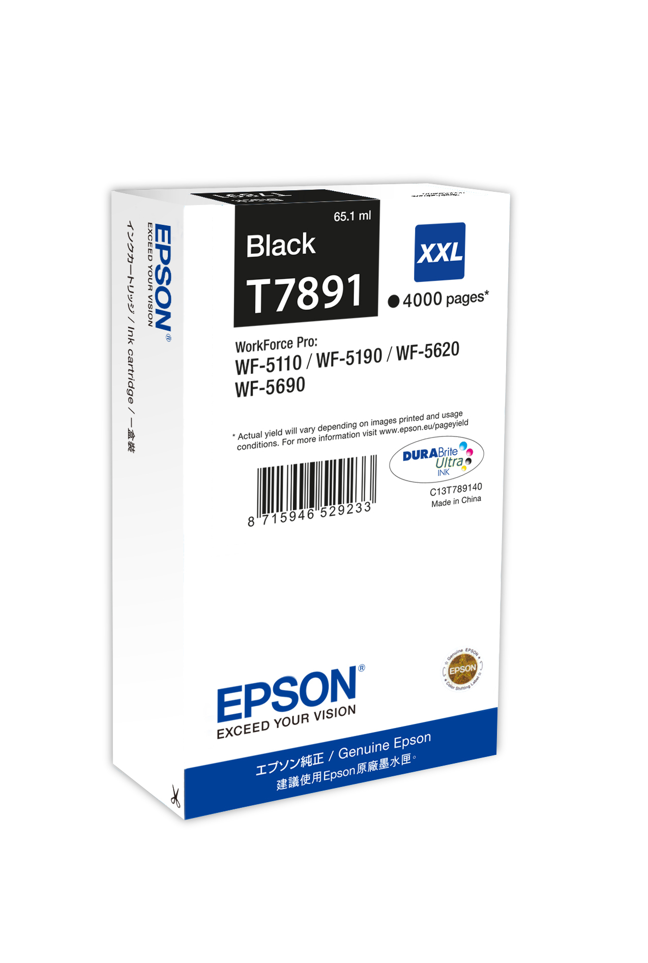 Image of Epson C13T789140/T7891XXL Ink cartridge black extra High-Capacity...