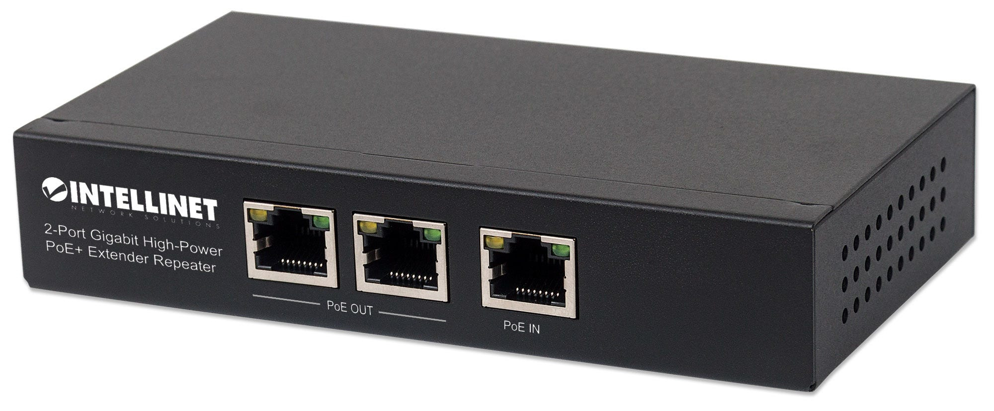 Image of Intellinet 2-Port Gigabit High-Power PoE+ Extender Repeater, IEEE...