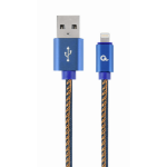 Cablexpert CC-USB2J-AMLM-1M-BL Lightning-kabel Blauw