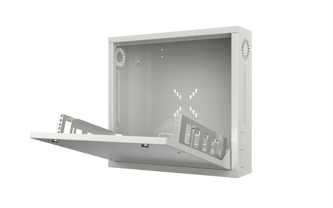 Image of Lanview RWSLMWH1-NS rack cabinet 2U Wall mounted rack White