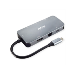 ROLINE 12.02.1121 interface hub USB Type-C 5000 Mbit/s Grey