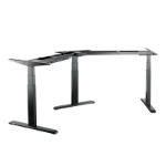 LogiLink EO0017 standing desk frame Manual 3 leg(s) Black