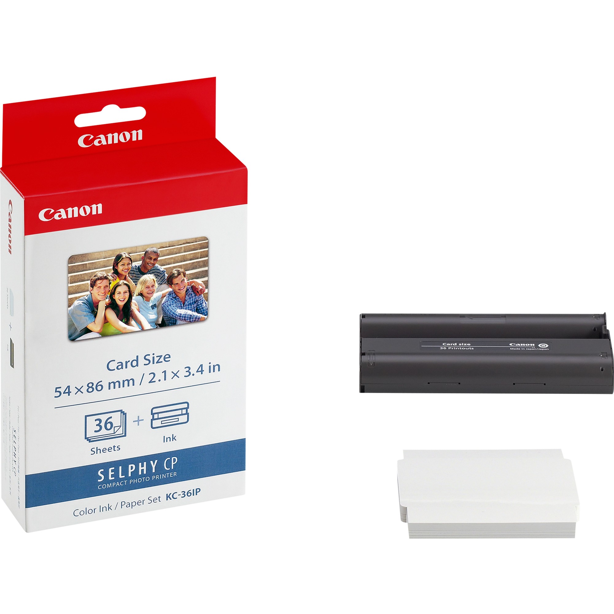 Canon 7739A001|KC-36IP inking-kit + inkjet-paper Credit Card, 36 pages for Canon CP 100/1000