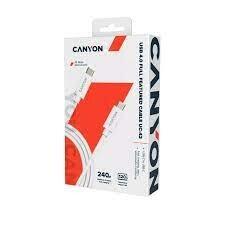 Canyon UC-42 cable U4-CC-5A2M-E USB4 TYPE-C to TYPE-C WHT