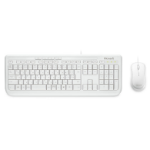 Microsoft Wired Desktop 600 keyboard Mouse included Universal USB White