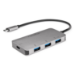 Rocstor Y10A254-A1 interface hub USB 3.2 Gen 1 (3.1 Gen 1) Type-C 5000 Mbit/s Black, Silver
