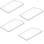 DELL 325-BFWY rack-toebehoren Afdekplaat