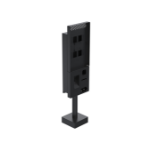 Ergonomic Solutions SpacePole Kiosk Single sided Microtouch QSR kiosk w/ scanner (Low profile)
