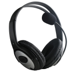 MS-Tech LM-135 hoofdtelefoon/headset Bedraad Hoofdband Kantoor/callcenter Zwart