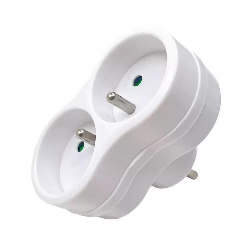 Microconnect Plug EU to 2French Type E,