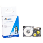 G&G 16814 labelprinter-tape Zwart op wit XR