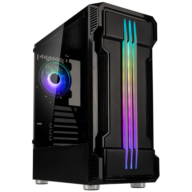 Image of Pro Gamersware Inspire K10 - Midi Tower - PC - Black - ATX - micro...
