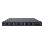 LevelOne 52-Port L3 Lite Managed Gigabit PoE Switch, 802.3af/at PoE, 48 PoE Outputs, 400W PoE Power Budget, 4 x 10G SFP+, Dual AC Redundant Power Supply