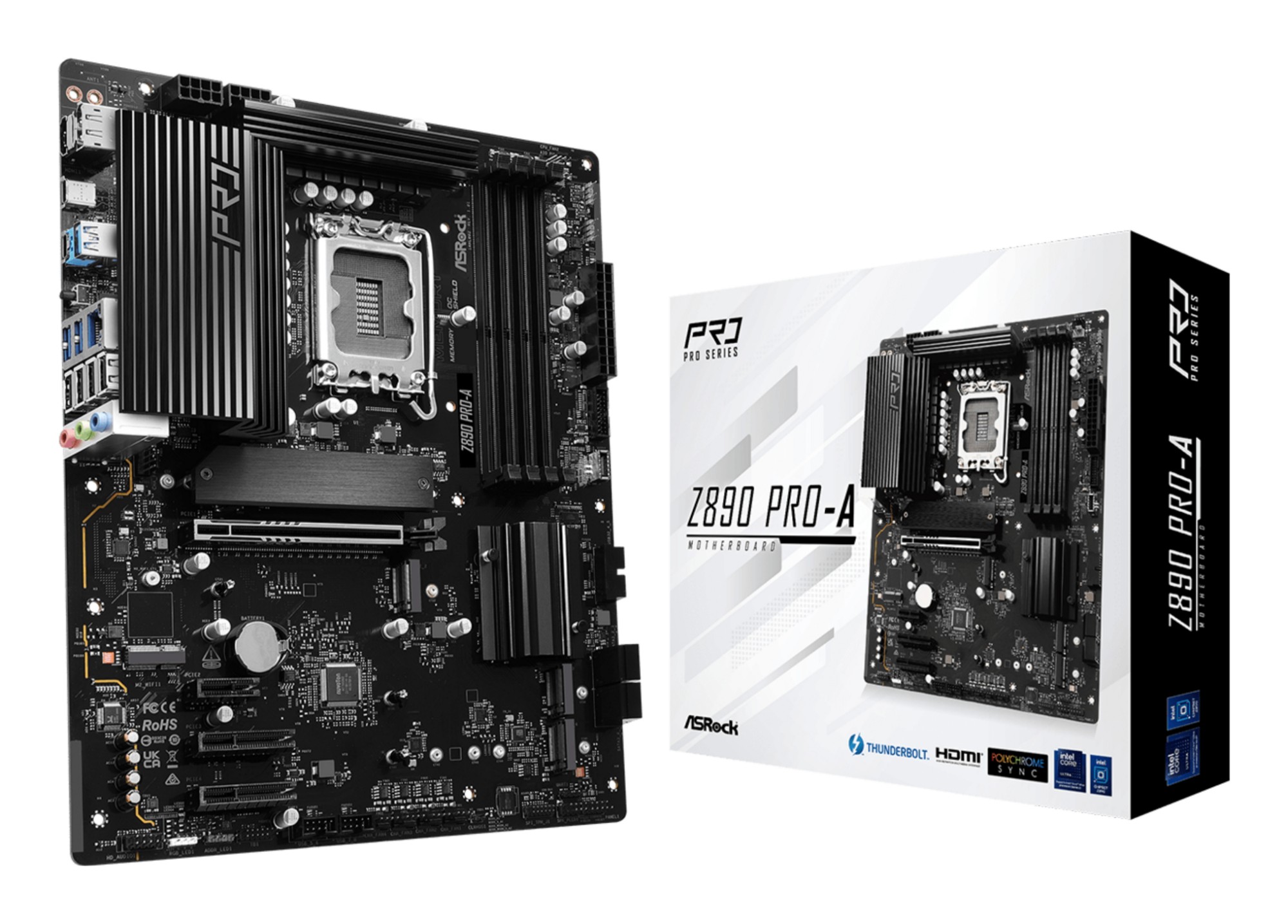 Z890 Pro-A ASROCK Z890 Pro-A 1851 ATX DDR5 retail - Motherboard - Intel Z890