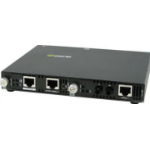 Perle SMI-100-S1ST20D - Fast Ethernet IP Managed Media Converter. 100BASE-TX (RJ-45) [100 m/328 ft.] to 100BASE-BX 1550nm TX / 1310nm RX single fiber single mode (ST) [20 km/12.4 miles]