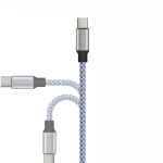 JLC US22 Braided USB (Male) to Type C (Male) Cable – 1M White