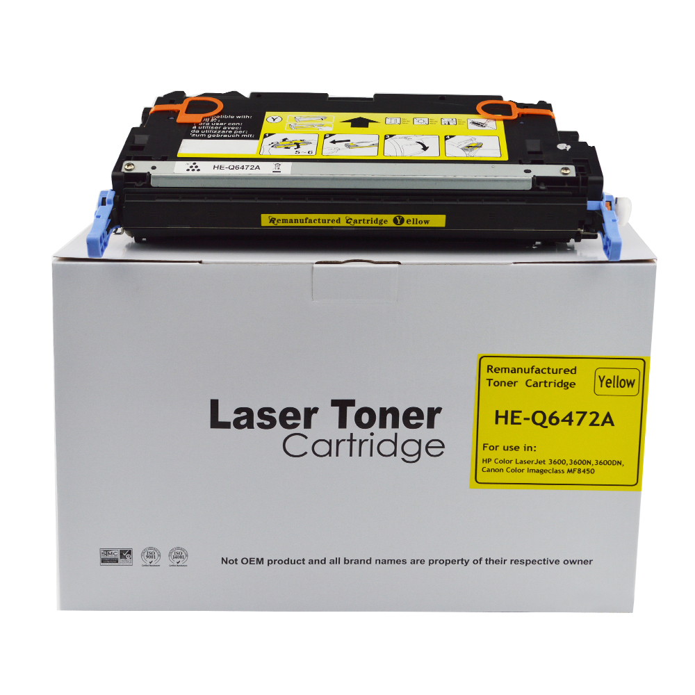 Image of CTS Wholesale Remanufactured HP Laserjet 3600 Yellow Q6472A Toner also