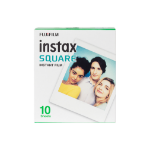 Fujifilm Instax Square Instant Photo Film - White, 10 Shot Pack