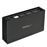 StarTech.com ST7202USB interface hub USB 2.0 480 Mbit/s Black