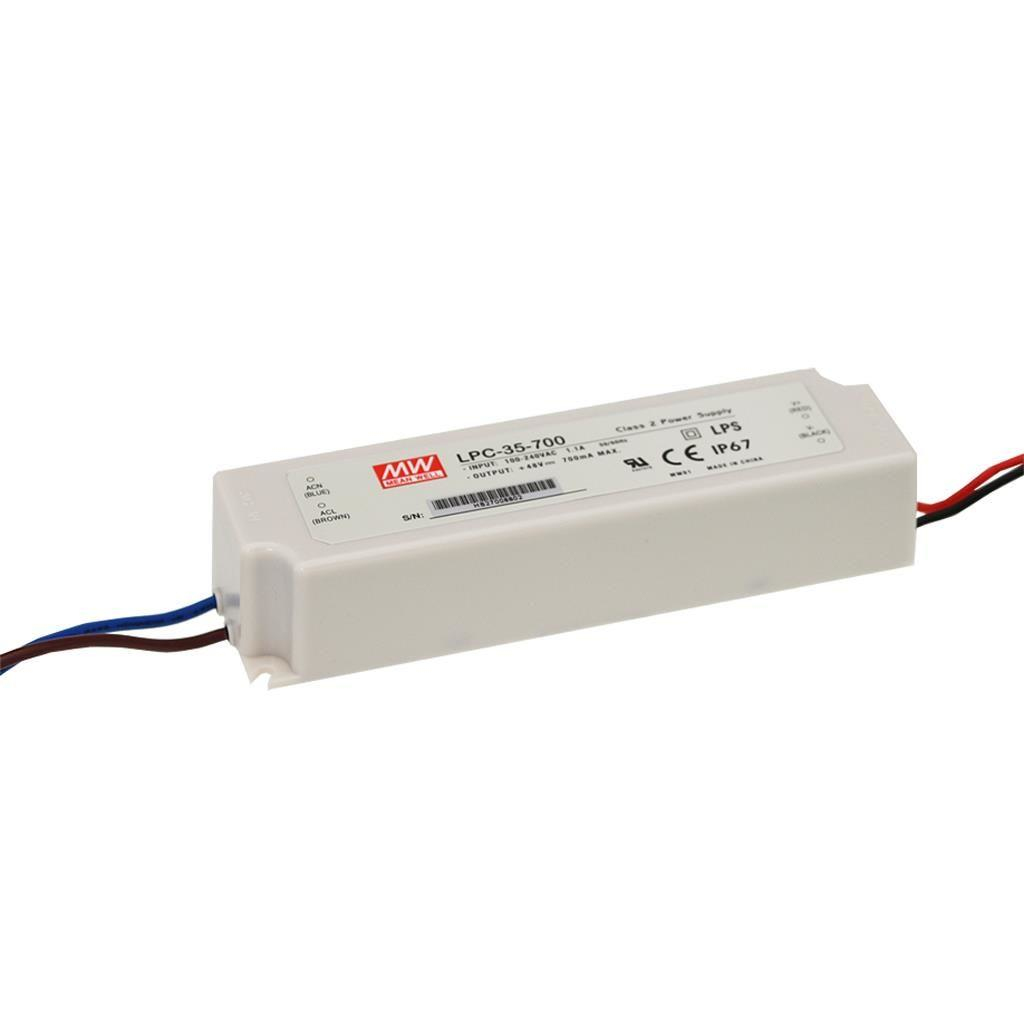 Image of MEAN WELL LPC-35-700 power adapter/inverter Indoor 35 W White