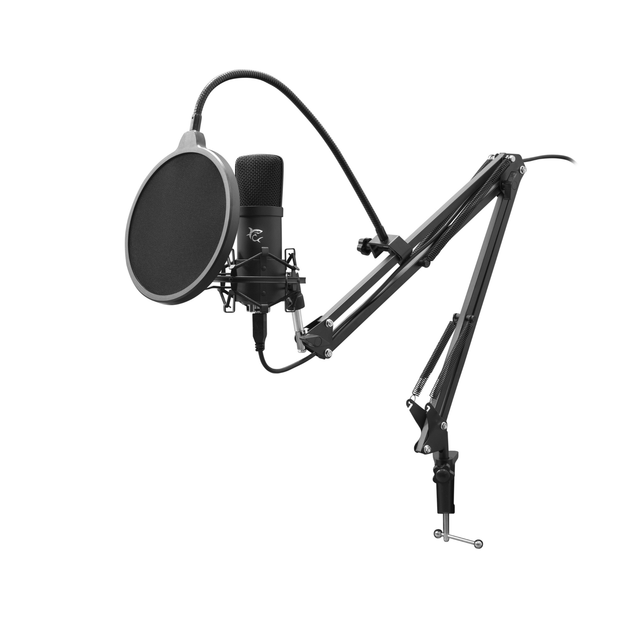 White Shark ZONIS microphone Black Studio microphone