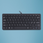 R-Go Tools Compact R-Go ergonomic keyboard, QWERTY (NORDIC), wired, black