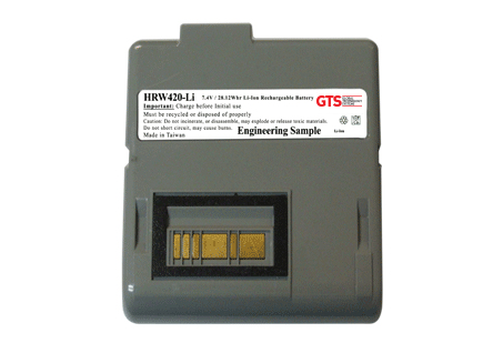 Image of GTS HRW420-LI handheld printer accessory Battery Grey RW420