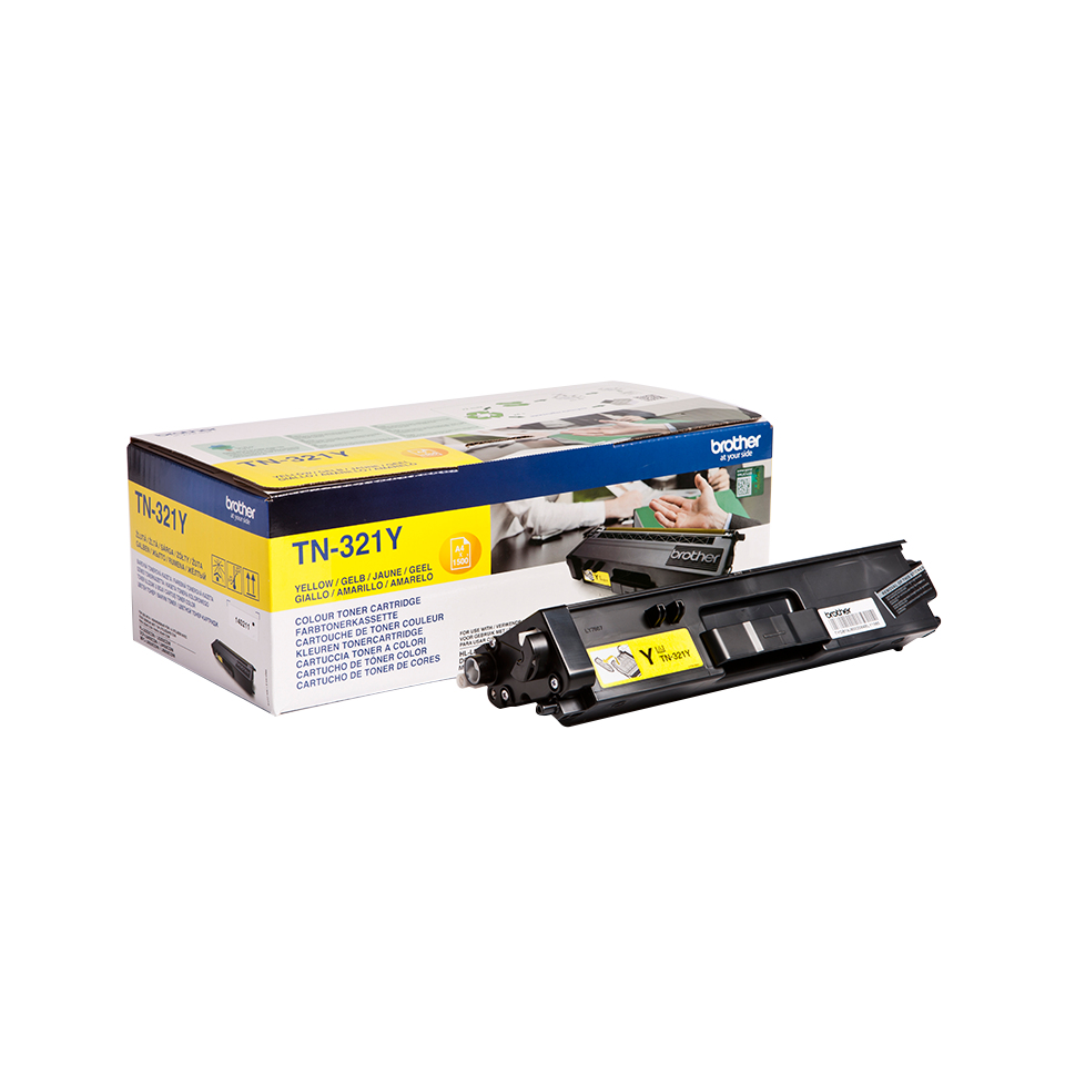 Image of Brother TN-321Y Toner-kit yellow, 1.5K pages ISO/IEC 19798 for...