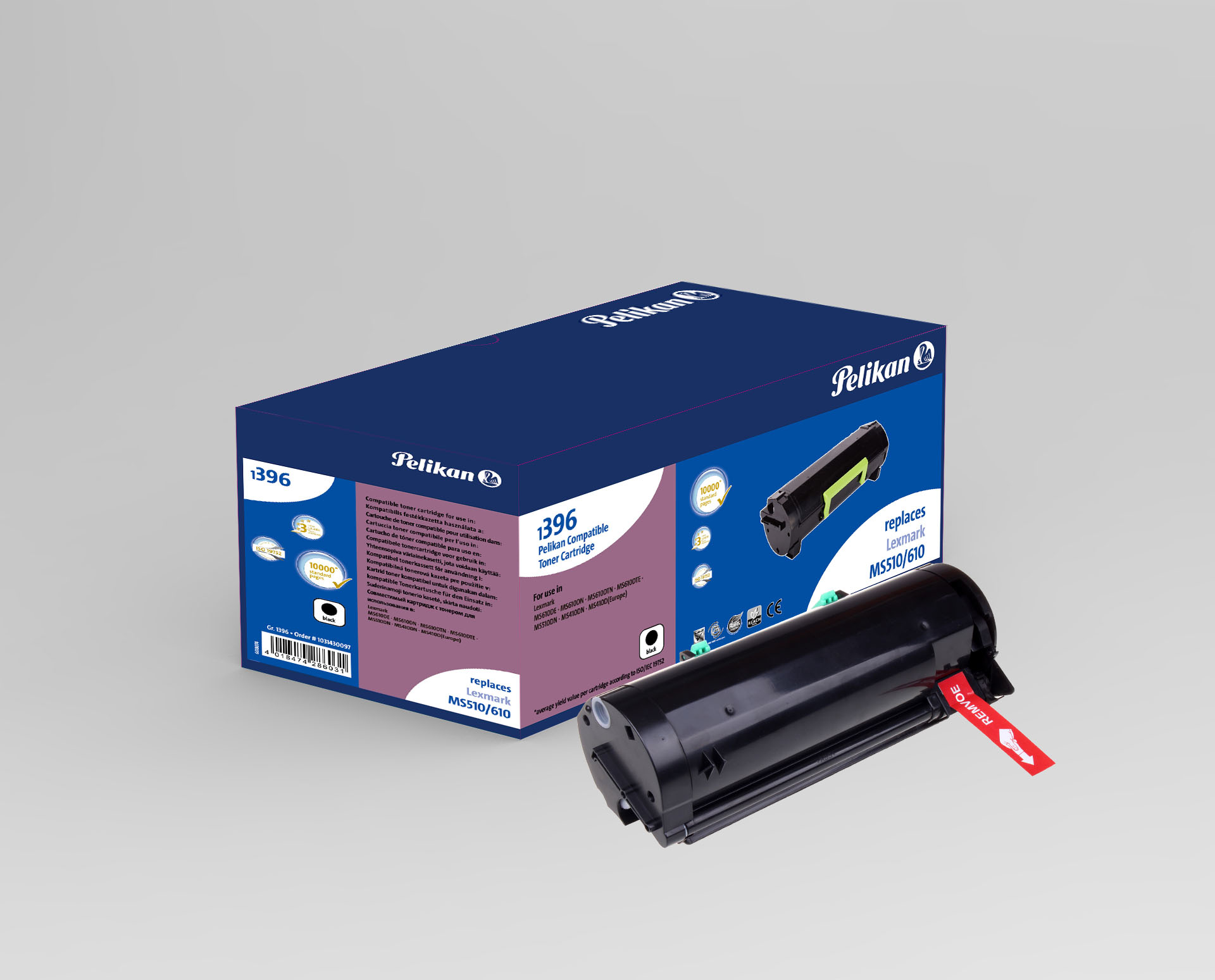 Image of Pelikan 1031430097/1396 Toner-kit black, 10K pages (replaces...