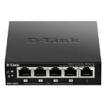 D-Link DGS-1005P/E network switch Unmanaged Gigabit Ethernet (10/100/1000) Power over Ethernet (PoE) Black