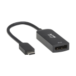 Tripp Lite U444-06N-DP8B USB-C to DisplayPort Active Adapter Cable with Equalizer (M/F), UHD 8K, HDR, DP 1.4, Black, 6 in. (15.2 cm)