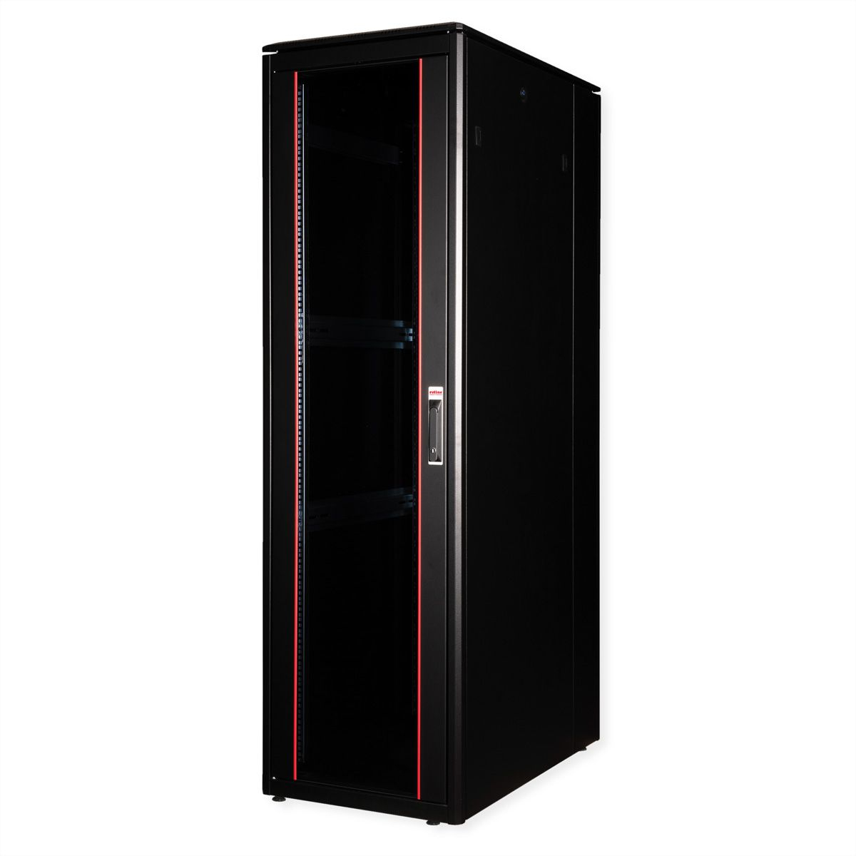 ROLINE 19-inch Network Cabinet Pro 42 U. 600x1000 WxD glass door black