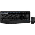 Logitech MK345 keyboard Mouse included RF Wireless QWERTY Black, Blue