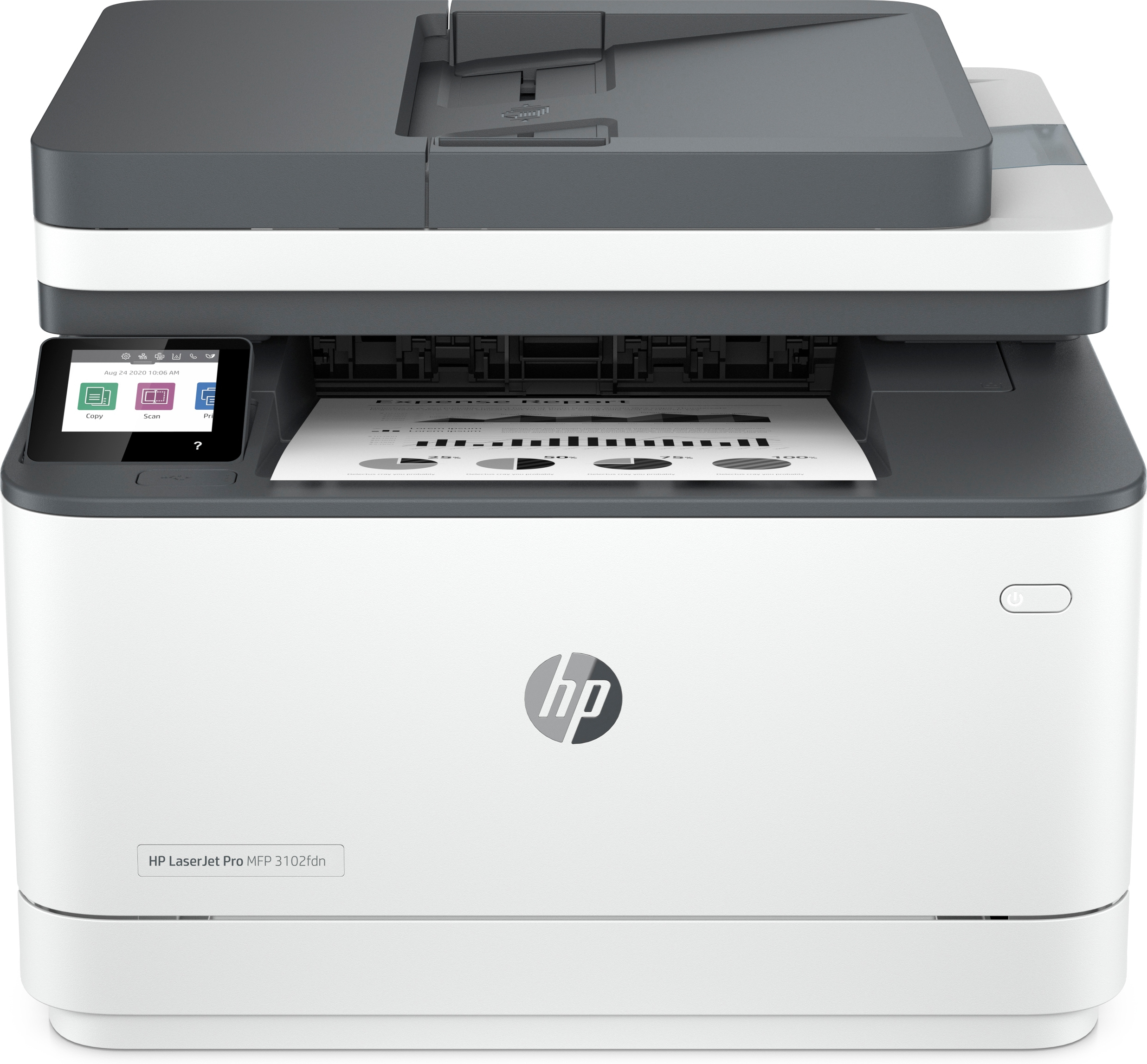 HP LaserJet Pro MFP 3102fdn Printer, Black and white, Printer for...