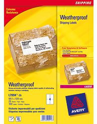 Image of Avery Weatherproof Shipping Labels self-adhesive label White 100 pc(s)