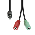 ProXtend 4-Pin to 2x 3-Pin Cable M-F