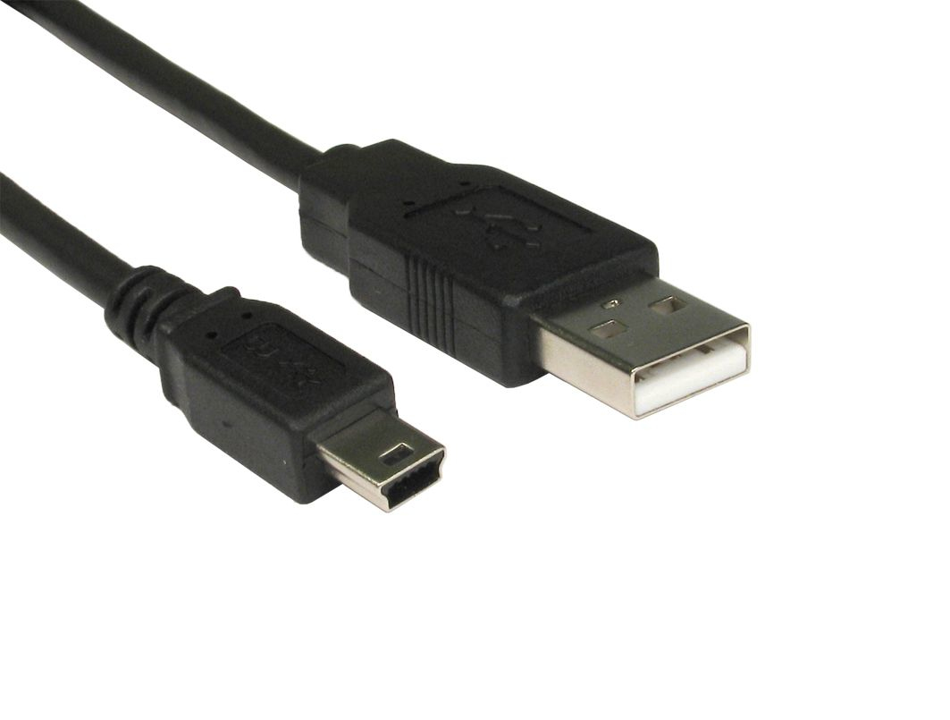 Cables Direct CDL-062-1.0 USB cable 1 m USB 2.0 USB A Mini-USB B Black