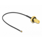 DeLOCK 12655 coaxial cable 0.1 m RP-SMA MHF 4L LK Black