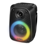 LogiLink Speaker, portable, BT5.0, party light, TWS, 10 W, black