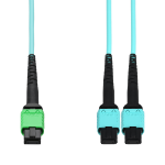 AddOn Networks ADD-16FAMPO-2MPO3M5OM4LZ InfiniBand/fibre optic cable 3 m MPO-16 2x MPO MMF Aqua colour, Black, Green