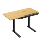 Tuckano Drafting desk with electrical height adjustment ET120 black + oak